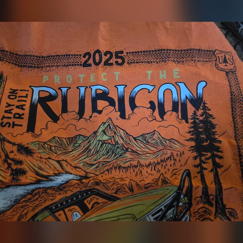 HOST PICK!🎉🎊 Rubicon Trail 2025 Flag/scarf NEW 21"×22" - Picture 6 of 8
